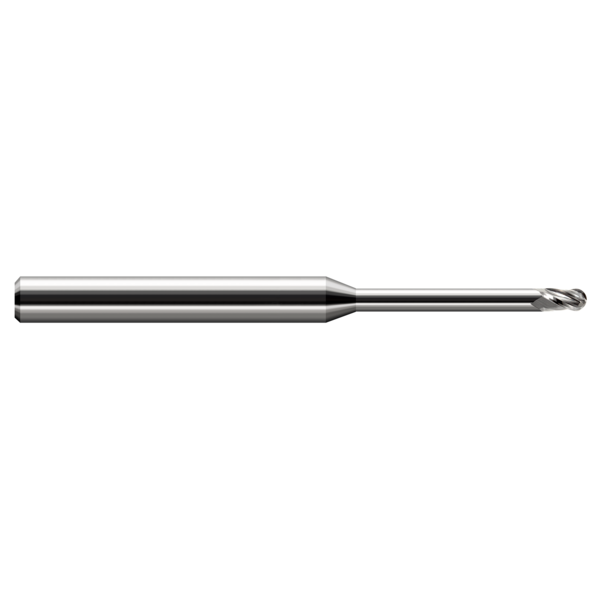 Harvey Tool Miniature End Mill - Ball - Long Reach, Stub Flute, 0.6250" (5/8) 14940